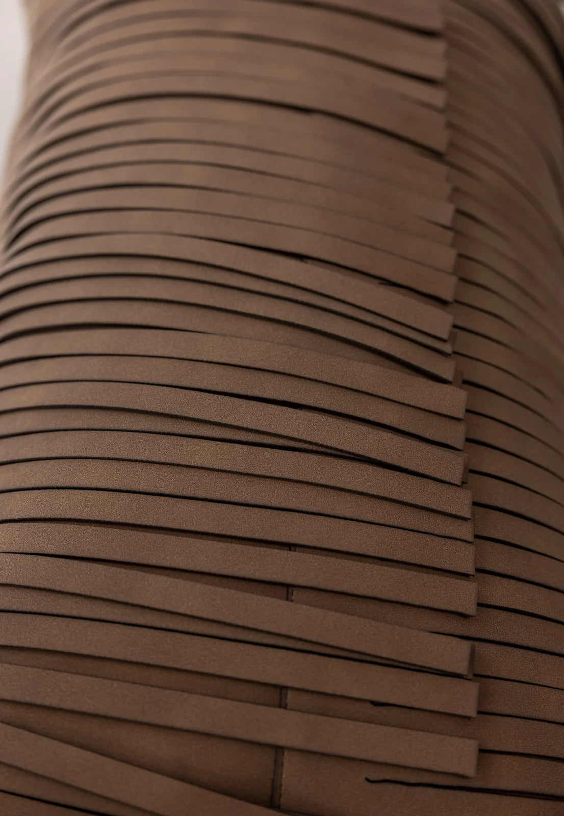 Cacao Fringe Long Fringe Lumbar Cushion Cover - Texture