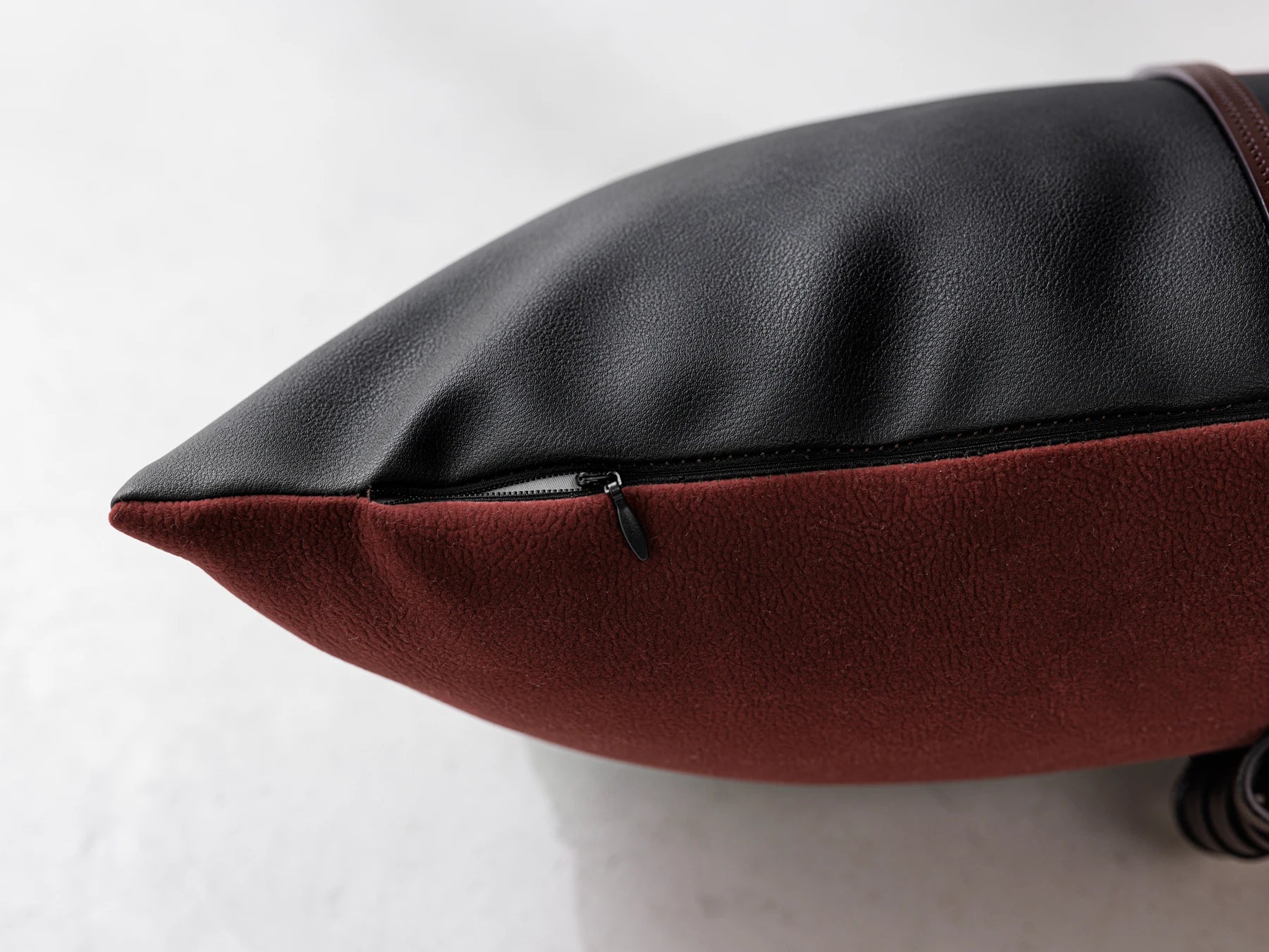 Crimson Ink Crimson Band Lumbar Cushion Cover - Zip & seam