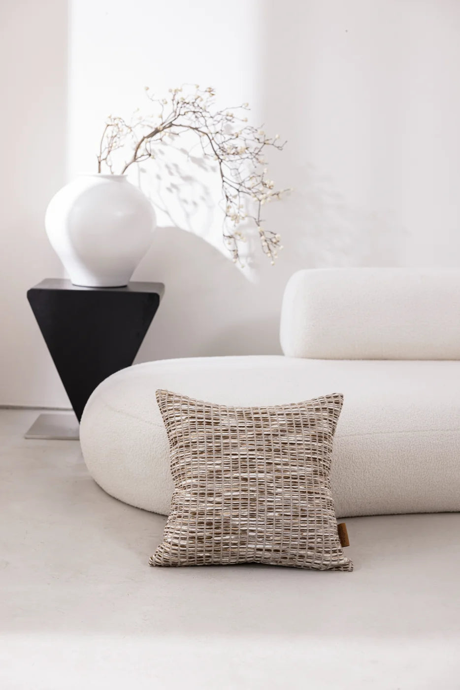 Sand Archive Open Weave Cushion Cover - Full view