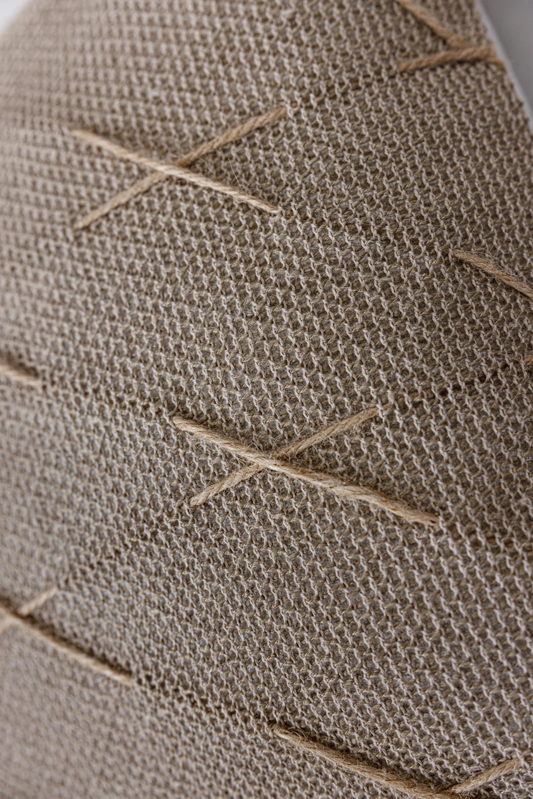 Atelier Ecru Crossline Cushion Cover - Texture