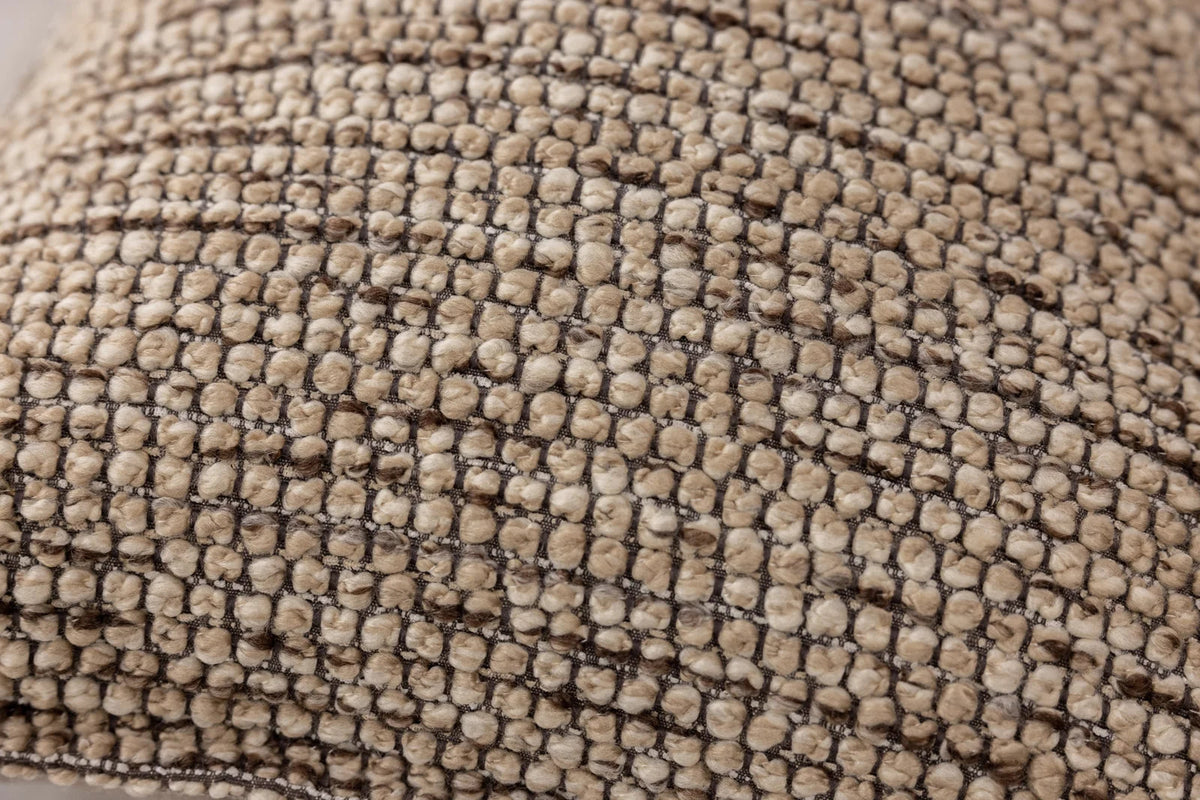 Cacao Fringe Pebble Cushion Cover - Texture