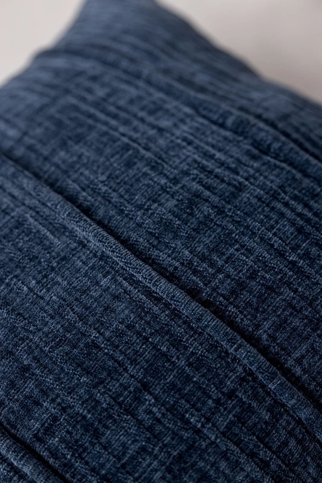Midnight Line Blue Rhythm Cushion Cover - Texture