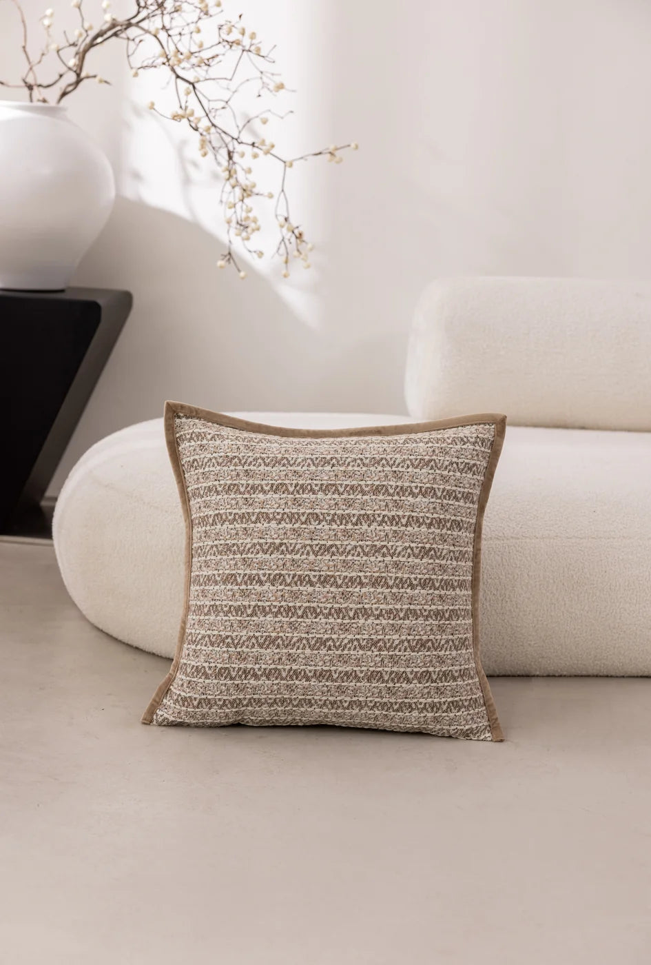 Bronze Relief Ground No. 01 Cushion Cover - Full view